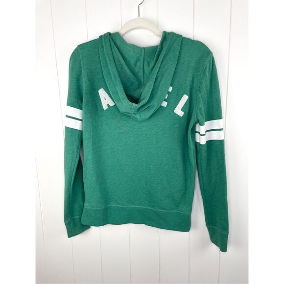 Victoria’s Secret VS Angel Green Stripe Collegiate Full Zip Hoodie XS - Picture 8 of 14